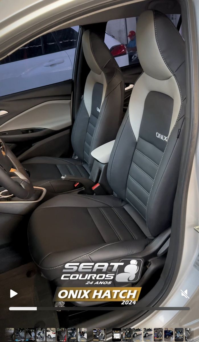 Bancos de couro Onix Hatch 2024 Fortaleza – Seat Couros